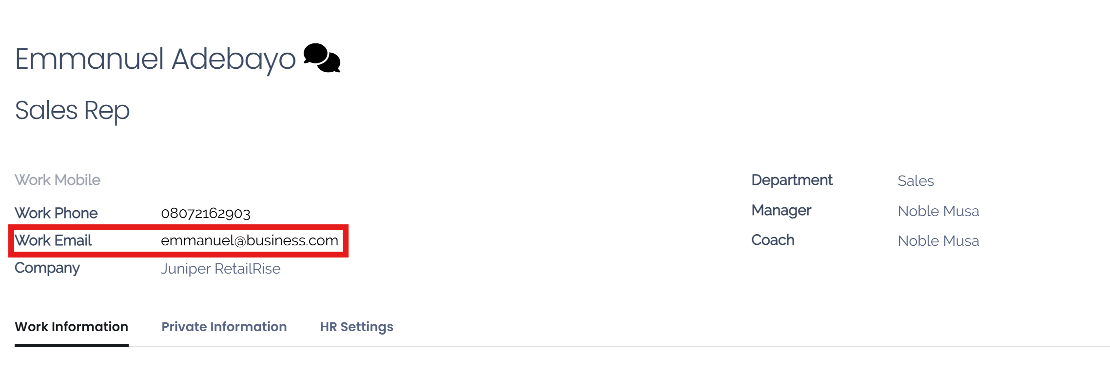 Create the domain alias by clicking the link.