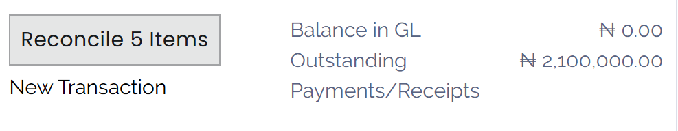 Bank journals are displayed on the Accounting Dashboard and contain action buttons