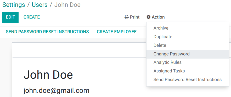 Change another user's password on Juniper