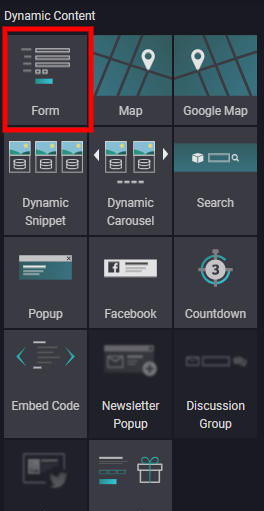 Form Builder building blocks