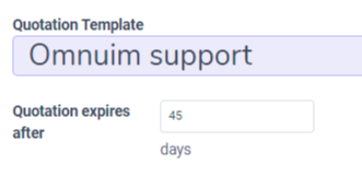 How to use deadline in a quotation template on Juniper Sales.