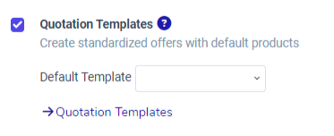 How to enable quotation templates on Juniper Sales.