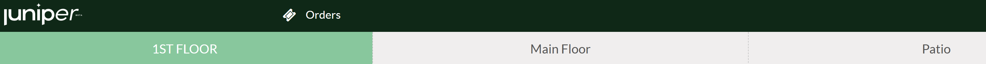 View of the floors menu to manage several floors at the same time