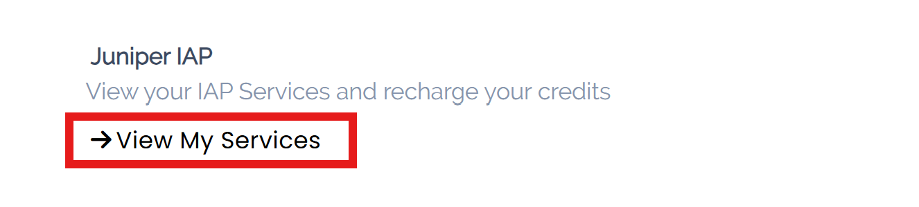 Buy credits in the Juniper IAP settings.